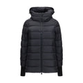 Black Polyester Full-Length Jacket