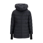 Black Polyester Full-Length Jacket