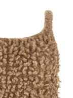 Beige Wool Sleeveles Sweater