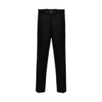 Black Virgin Wool Dress Pants