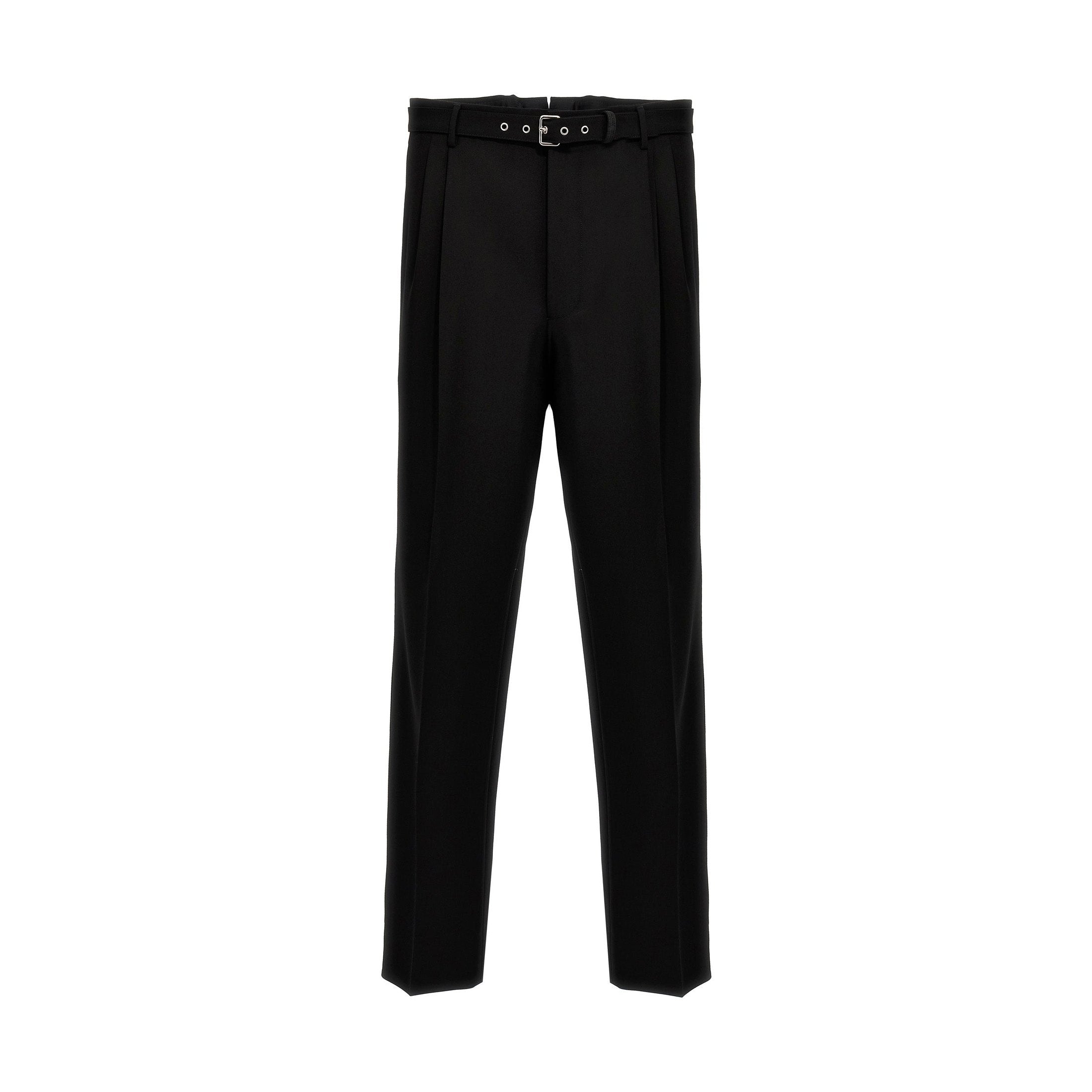 Black Virgin Wool Dress Pants