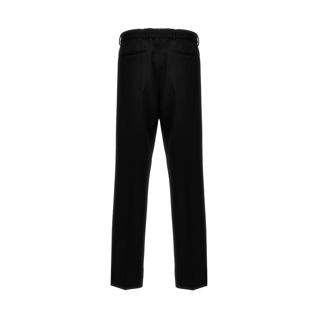 Black Virgin Wool Dress Pants