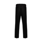 Black Virgin Wool Dress Pants