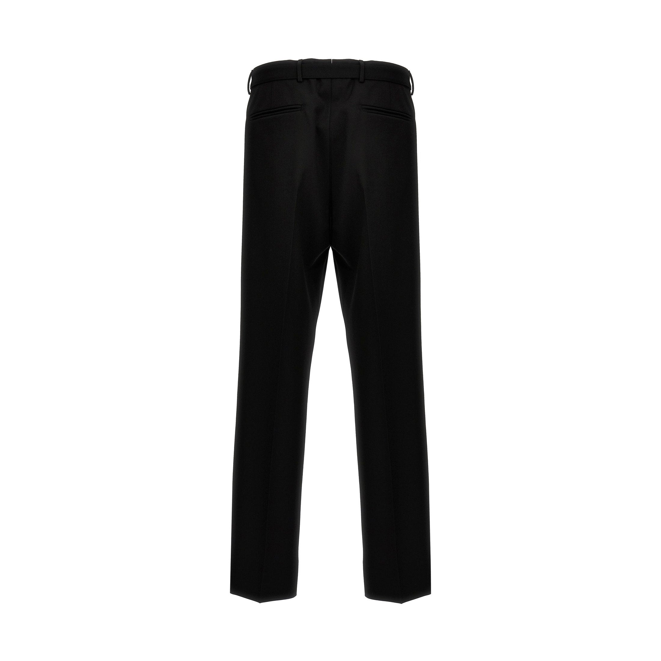 Black Virgin Wool Dress Pants