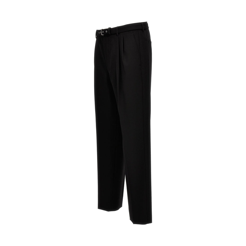 Black Virgin Wool Dress Pants