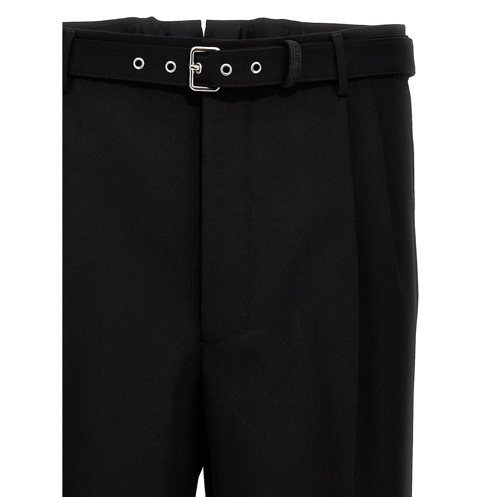 Black Virgin Wool Dress Pants