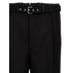 Black Virgin Wool Dress Pants