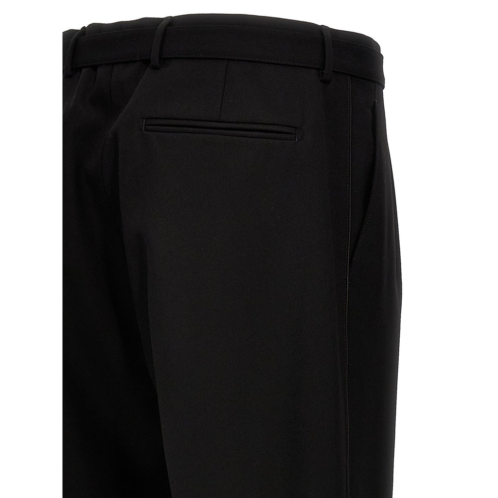 Black Virgin Wool Dress Pants