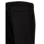 Black Virgin Wool Dress Pants