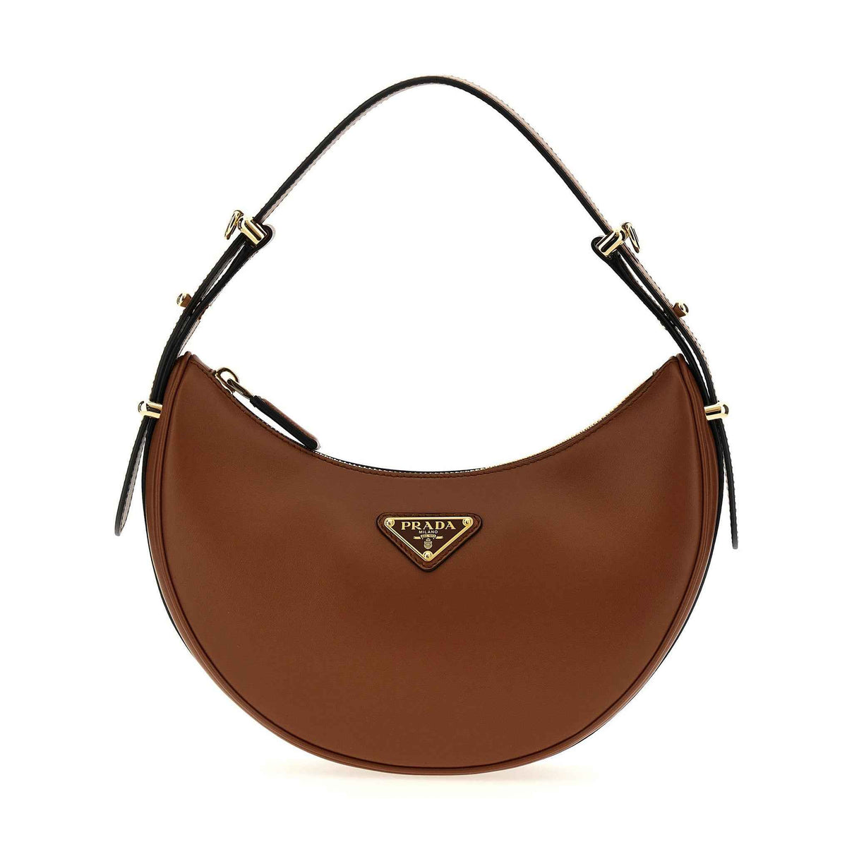 Brown Calfskin Shoulder Bag