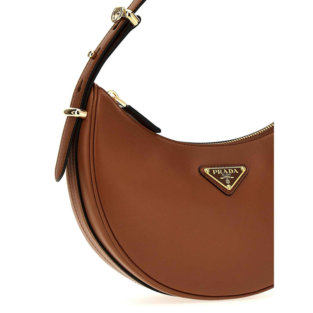 Brown Calfskin Shoulder Bag