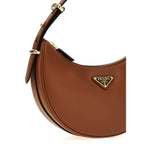 Brown Calfskin Shoulder Bag