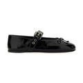 Black Calfskin Ballet Flats
