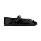 Black Calfskin Ballet Flats
