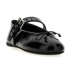 Black Calfskin Ballet Flats