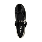 Black Calfskin Ballet Flats