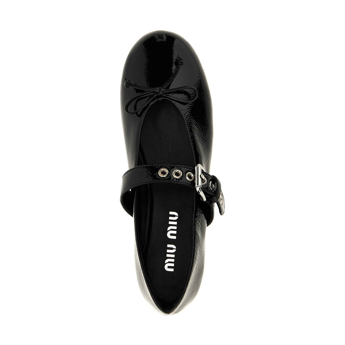 Black Calfskin Ballet Flats