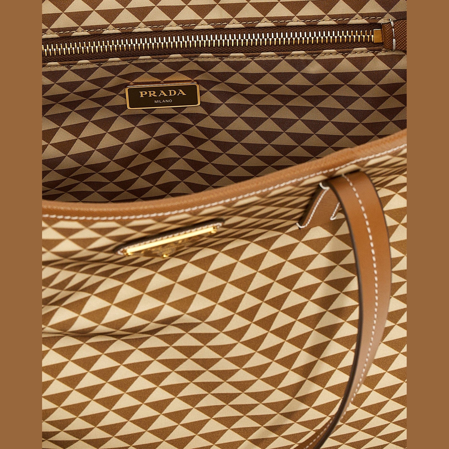 Multicolor Polyamide Tote Bag