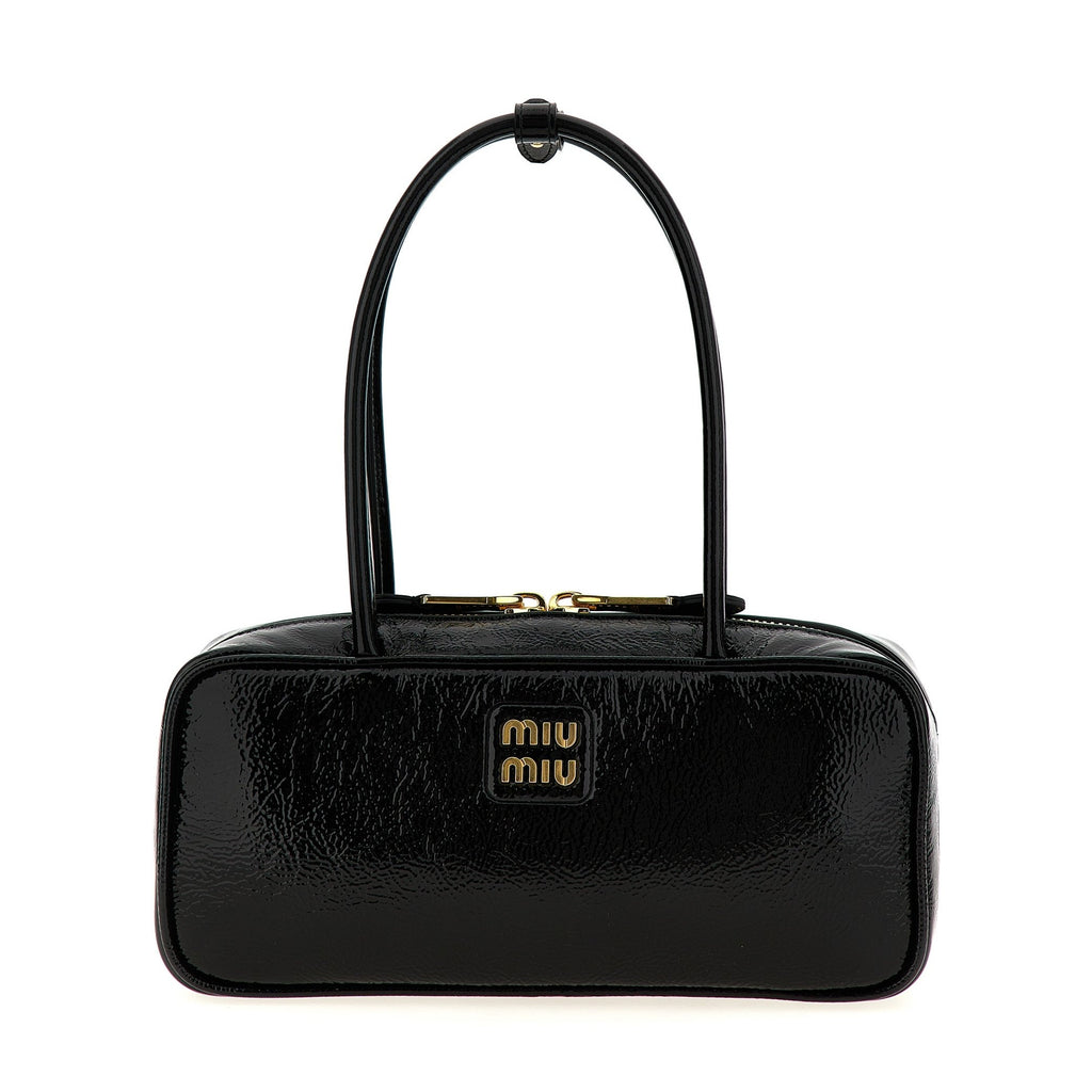 Black Lamb Leather Handbag