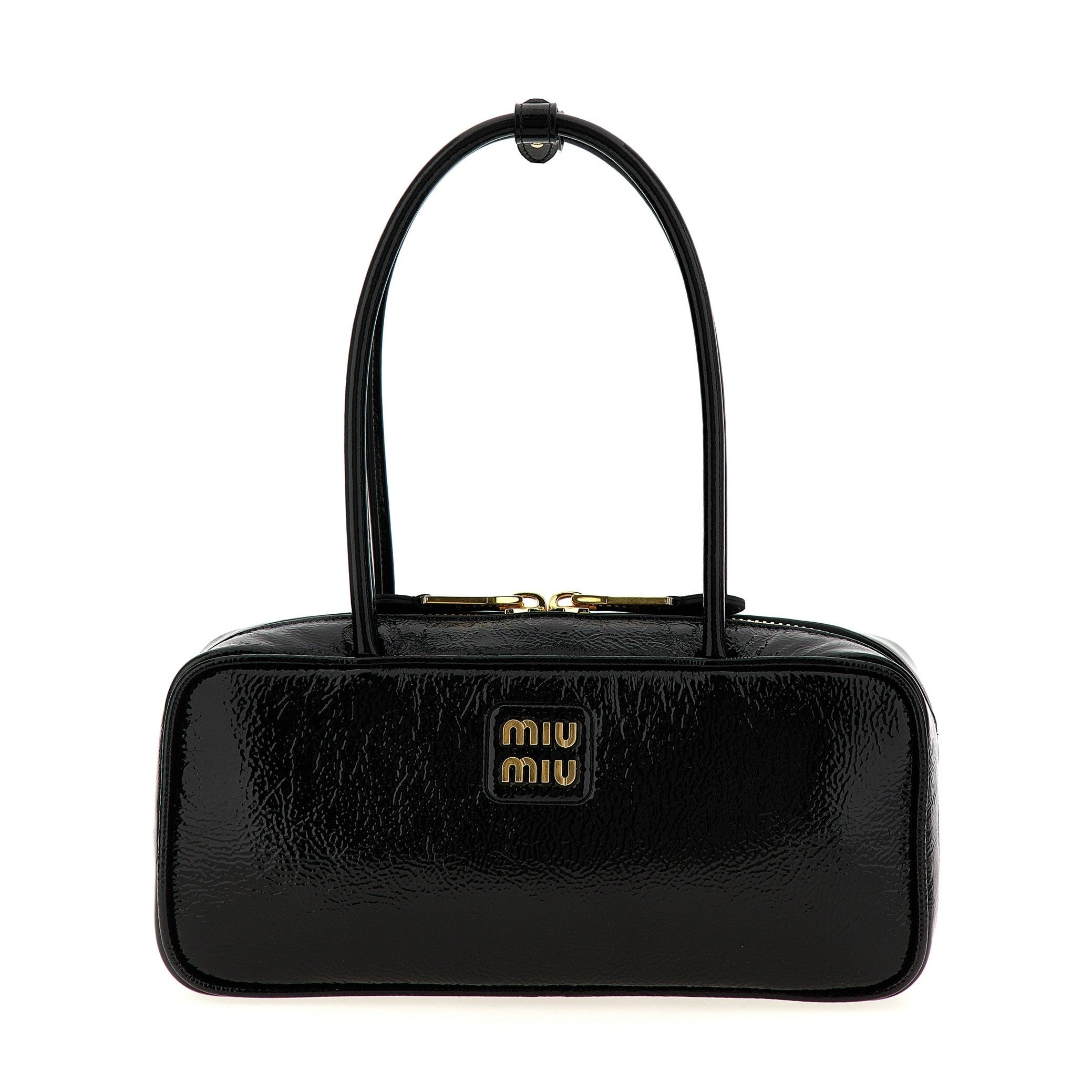 Black Lamb Leather Handbag