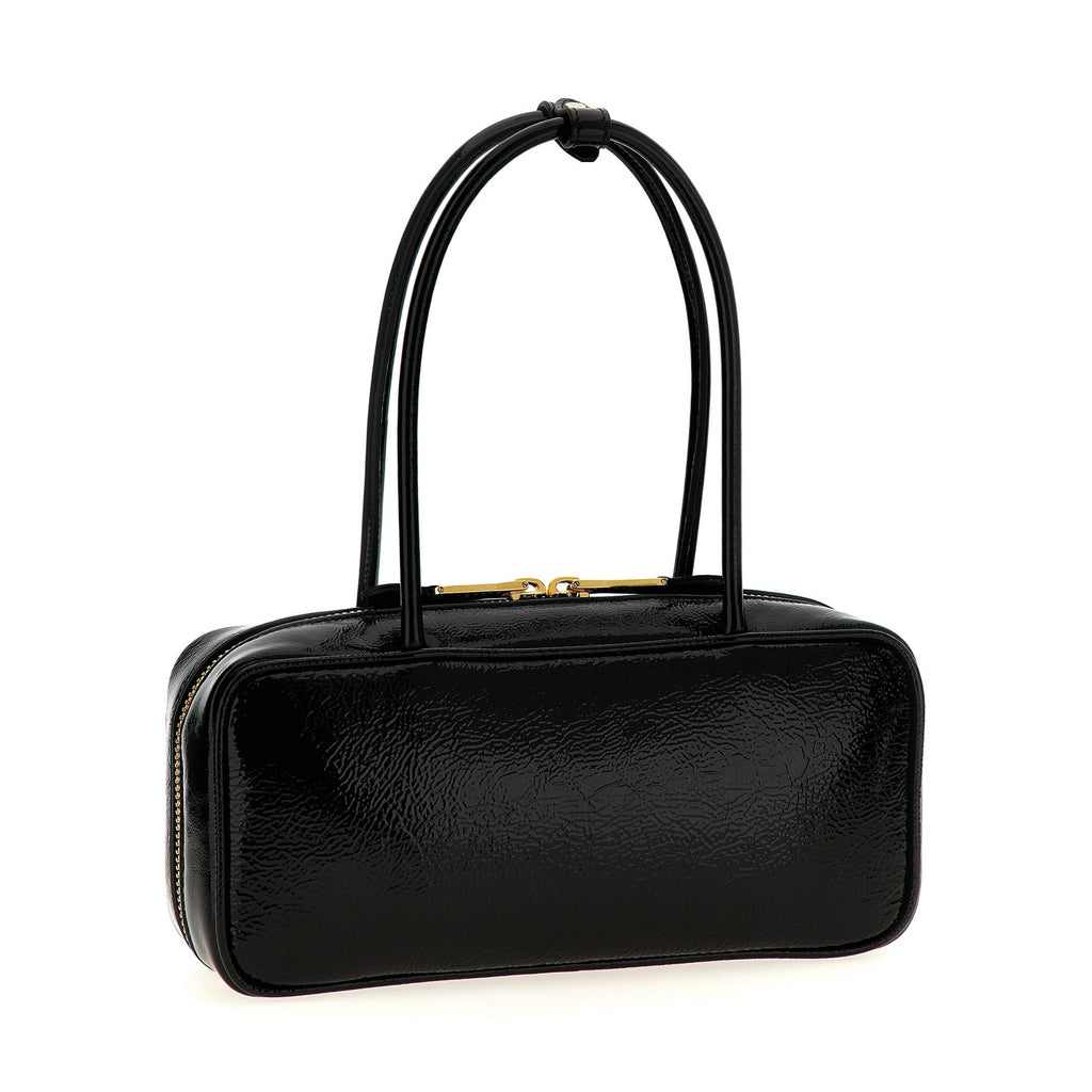 Black Lamb Leather Handbag
