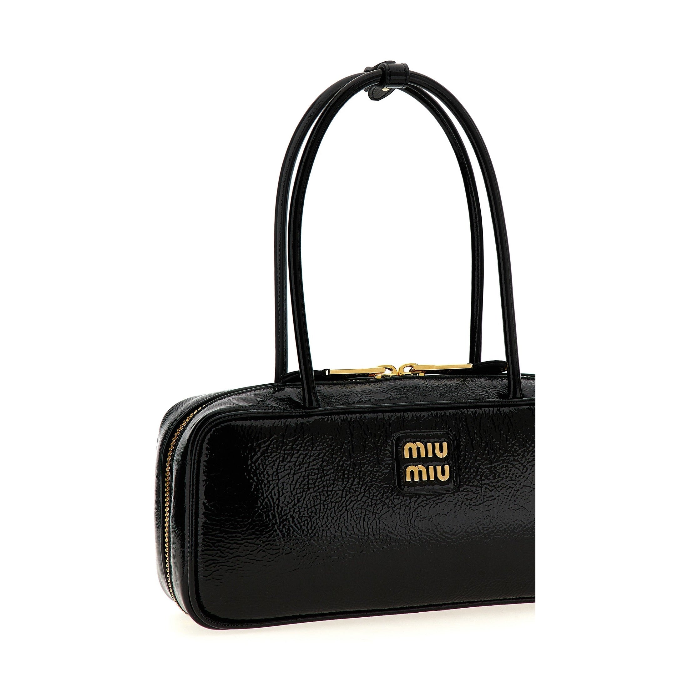 Black Lamb Leather Handbag