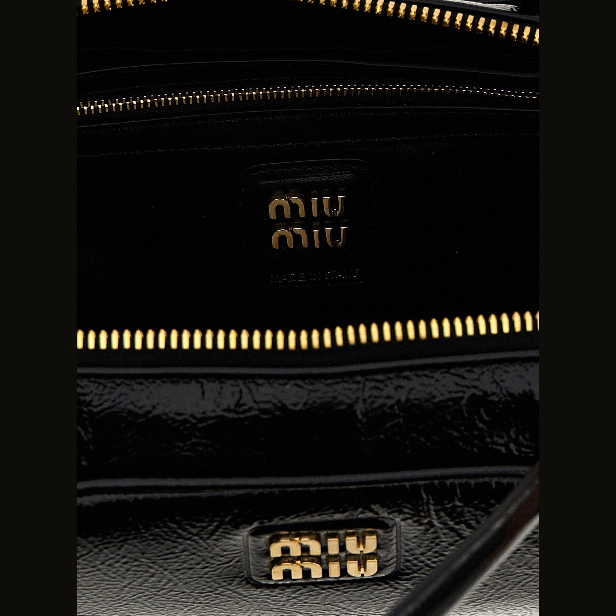 Black Lamb Leather Handbag