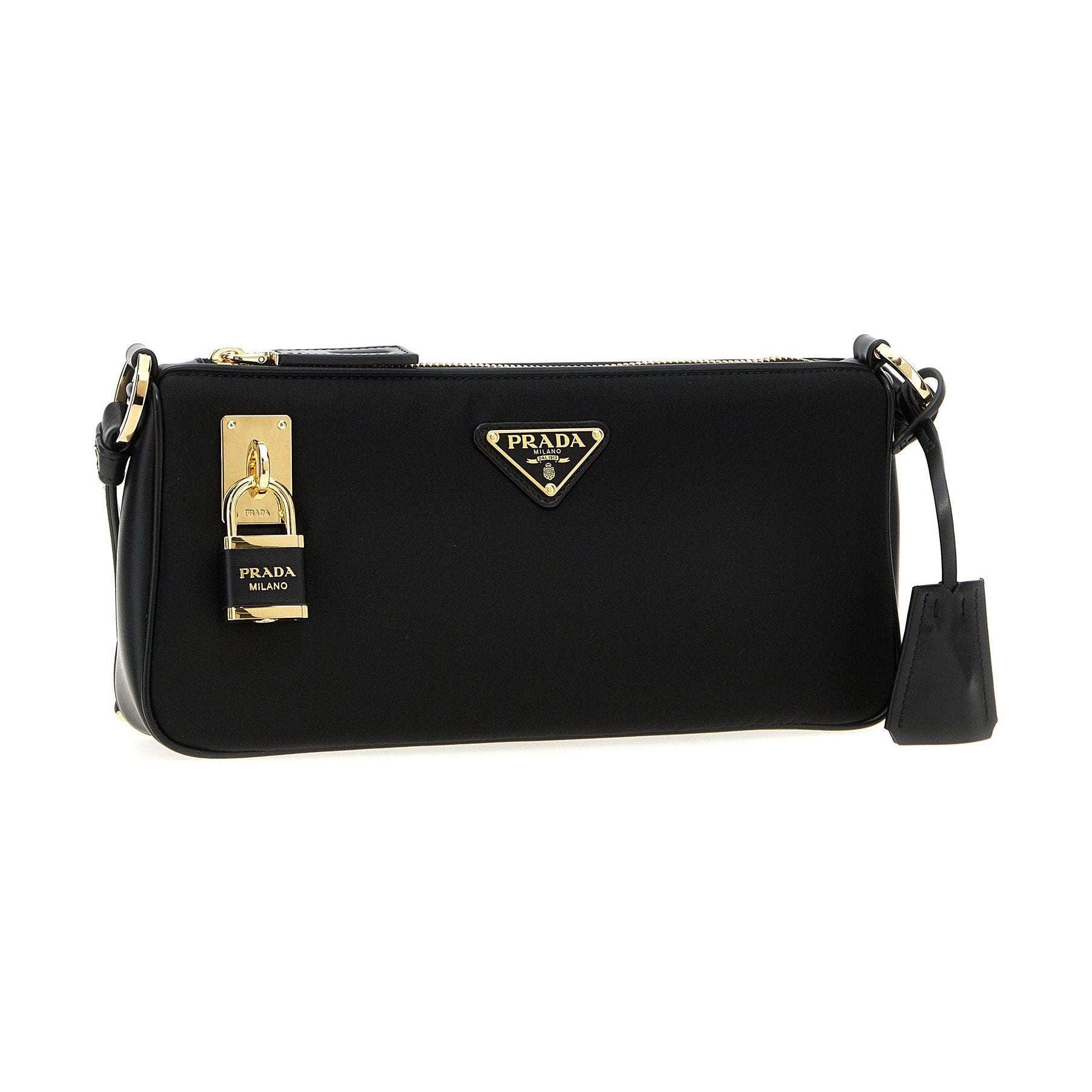 Black Polyamide Shoulder Bag
