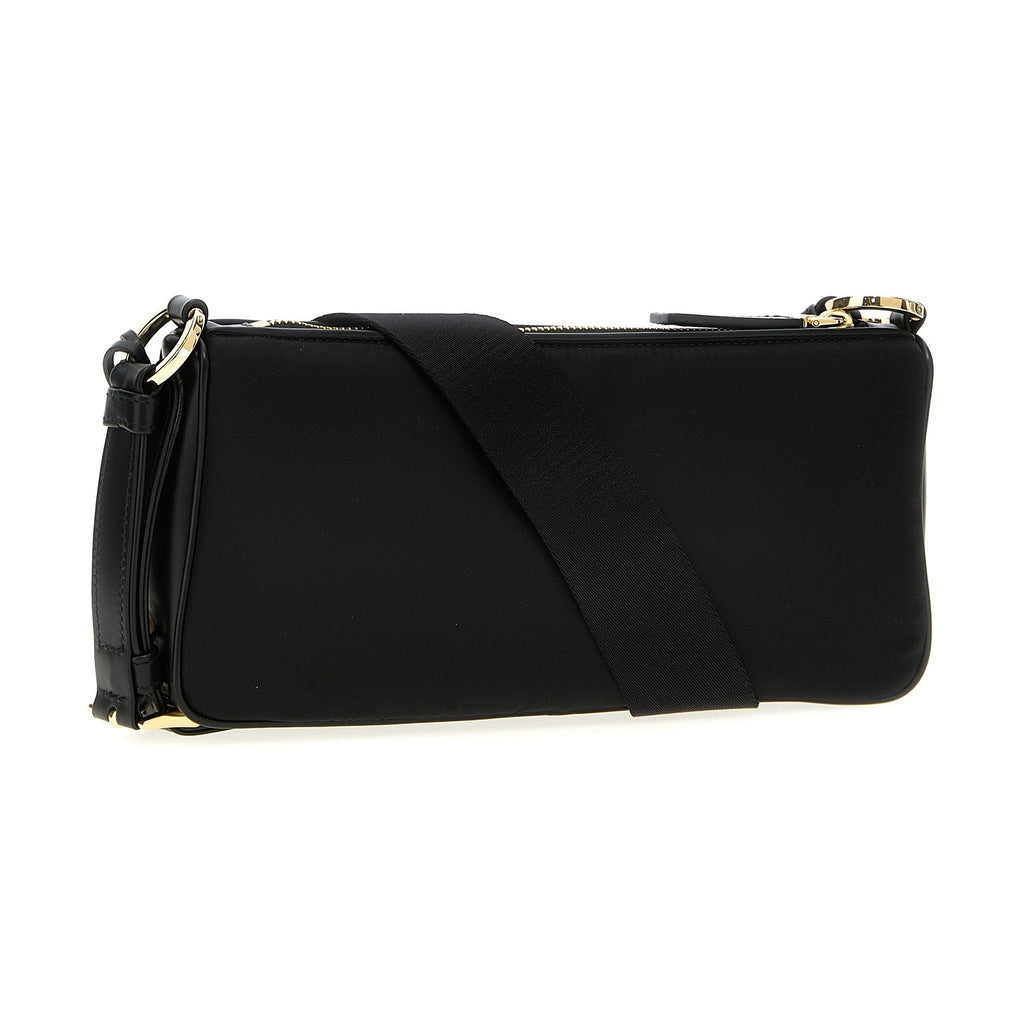 Black Polyamide Shoulder Bag