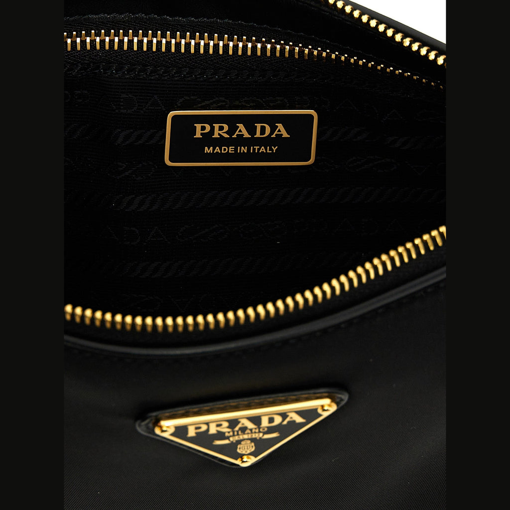 Black Polyamide Shoulder Bag