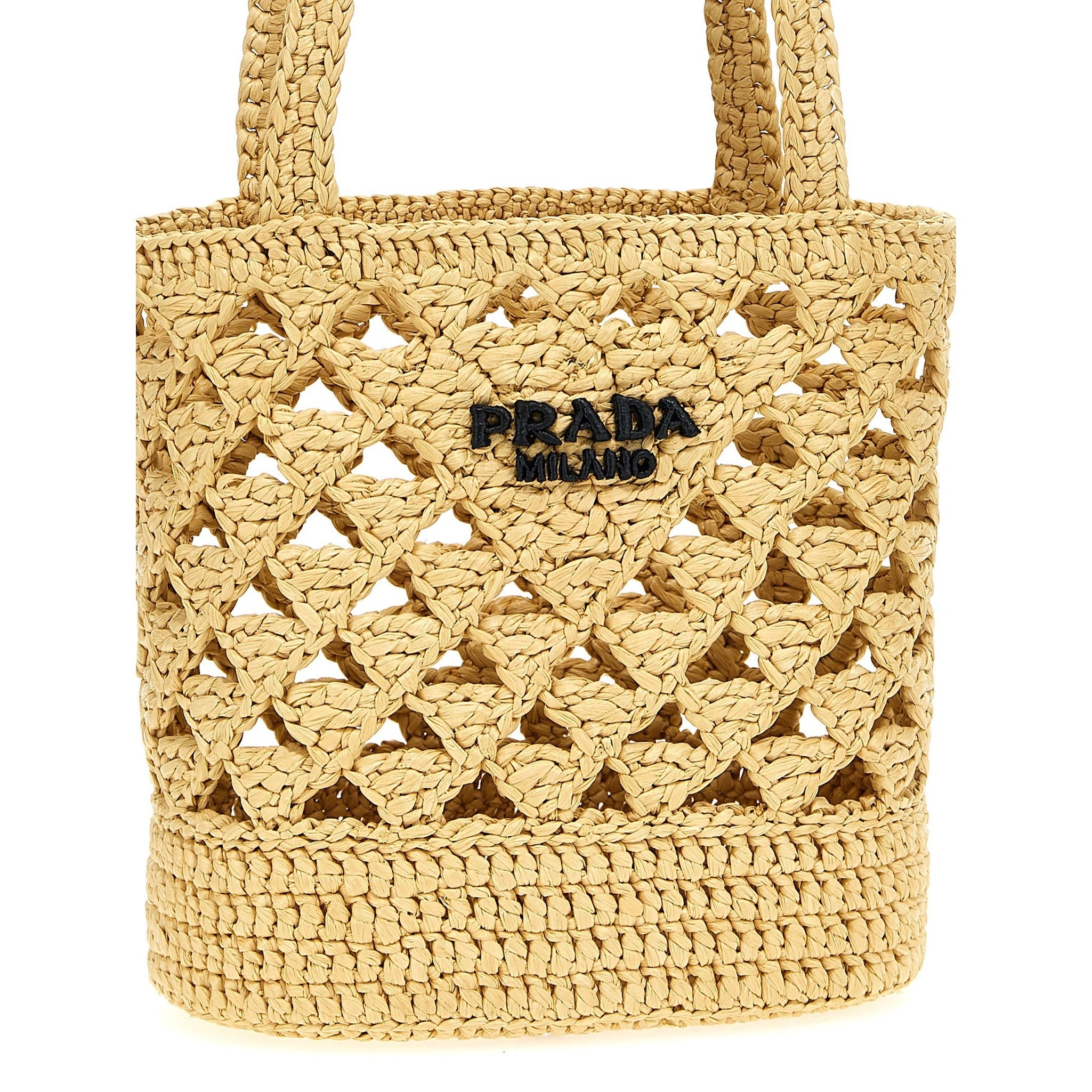 Beige Viscose Handbag