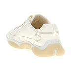 White Lamb Leather Low Top Sneakers