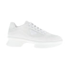 White Polyester Athletic Sneakers