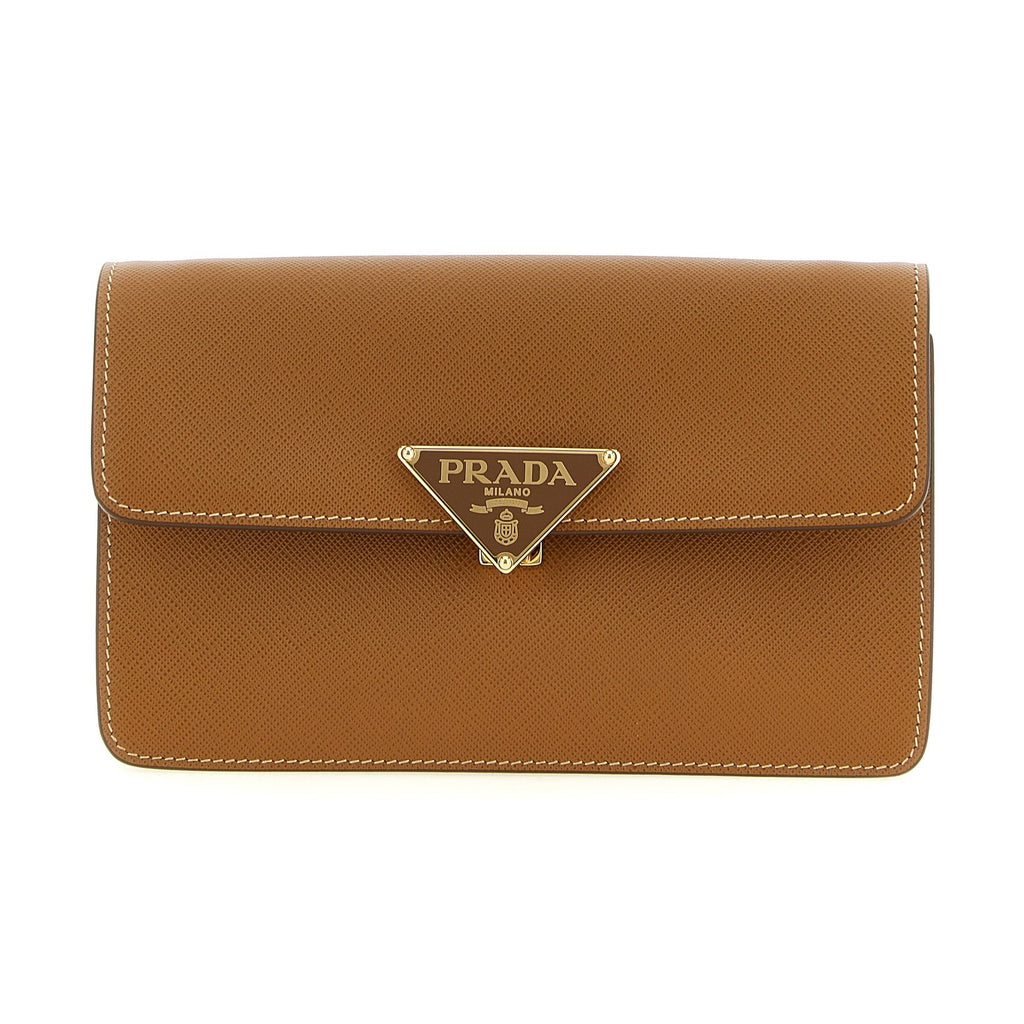 Beige Calfskin Crossbody Bag
