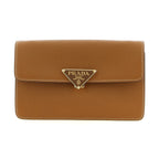 Beige Calfskin Crossbody Bag