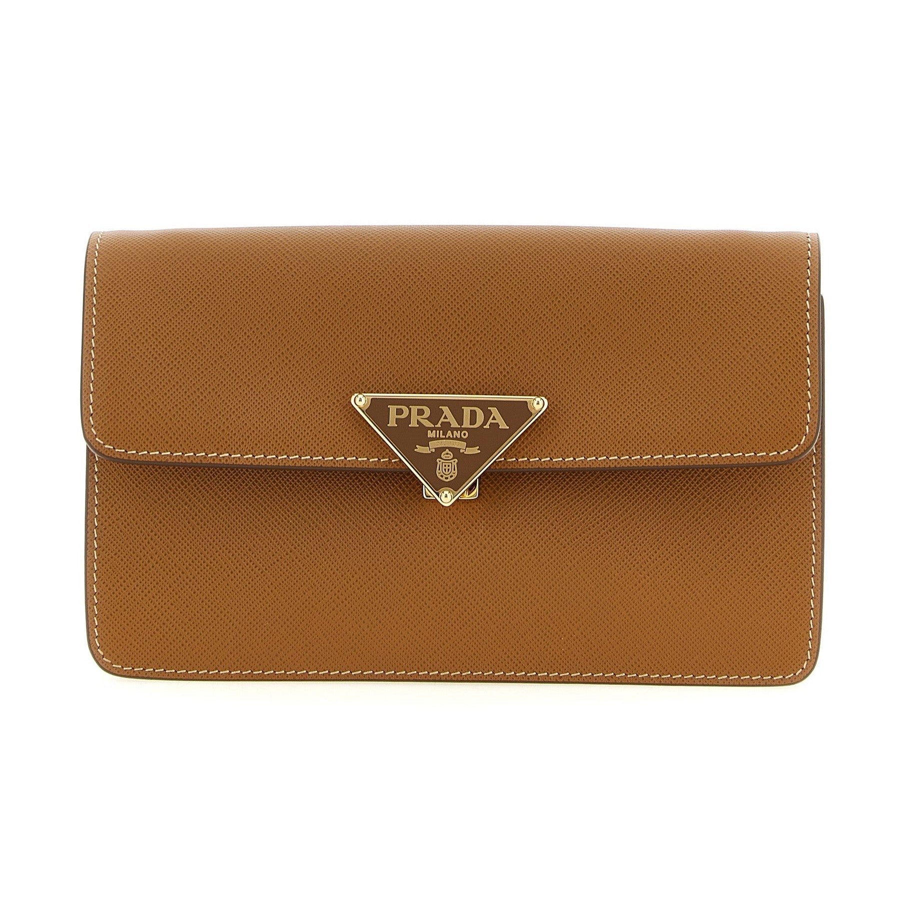 Beige Calfskin Crossbody Bag