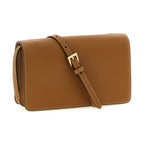Beige Calfskin Crossbody Bag