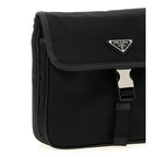 Black Recycled Polyamide Crossbody Bag