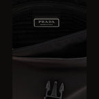 Black Recycled Polyamide Crossbody Bag
