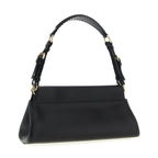 Black Calfskin Shoulder Bag