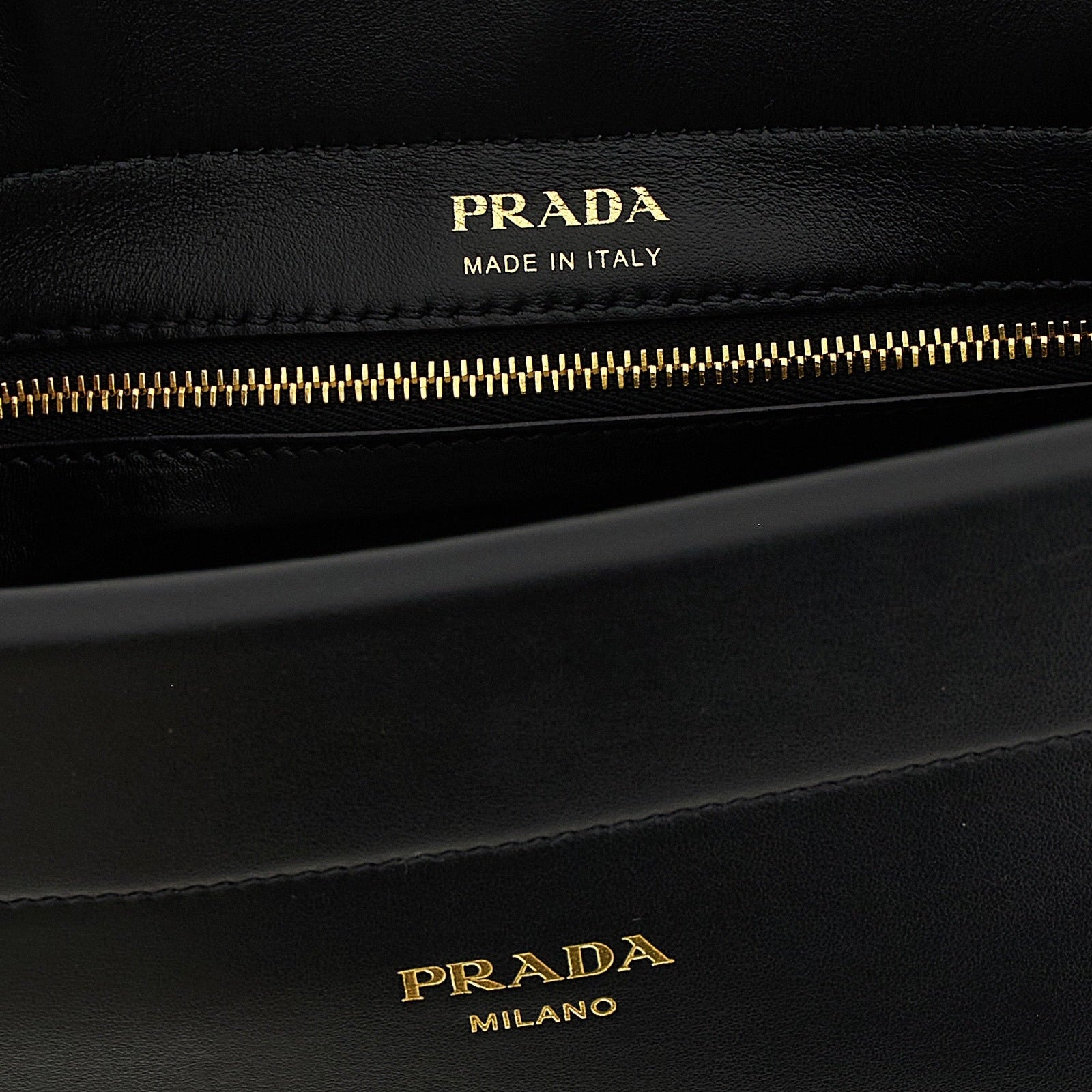 Black Calfskin Shoulder Bag