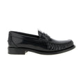 Black Calfskin Slip-On Loafers