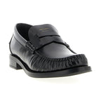 Black Calfskin Slip-On Loafers