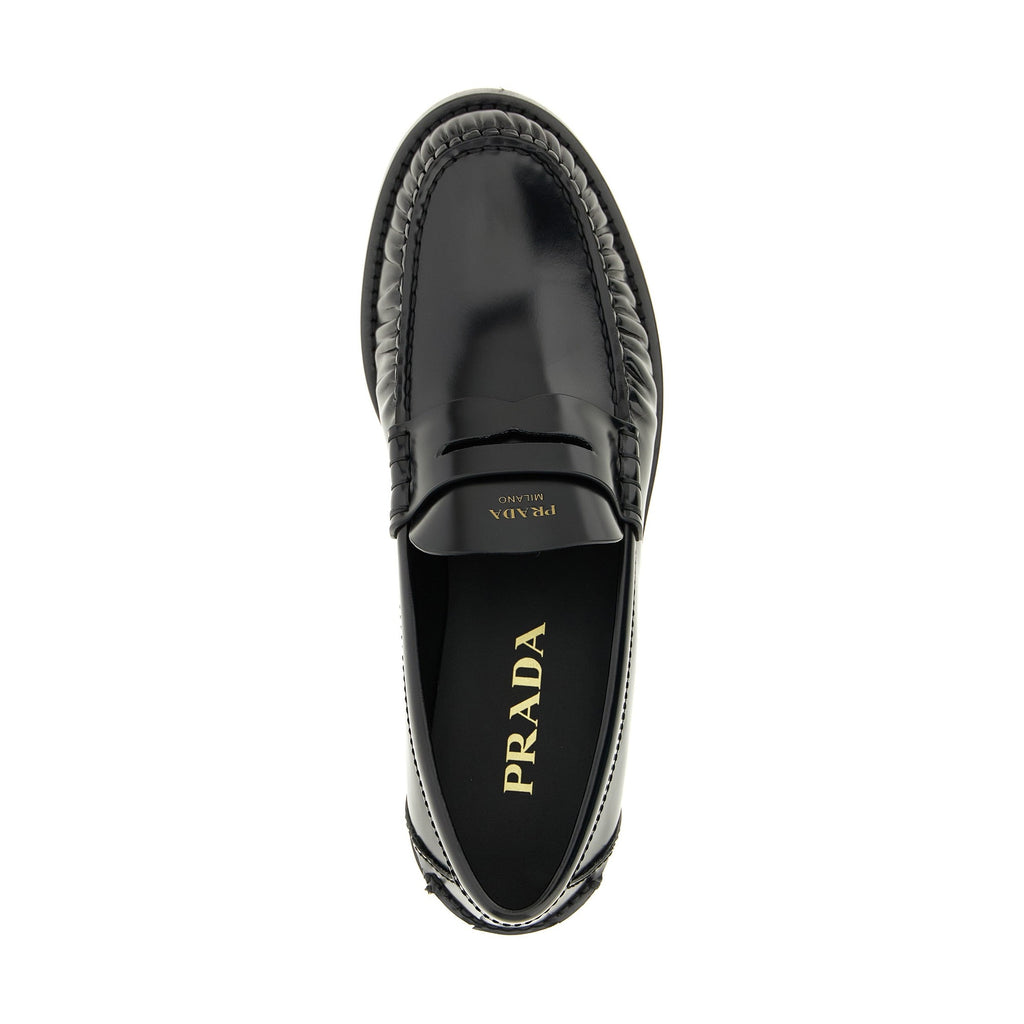 Black Calfskin Slip-On Loafers