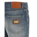 Blue Cotton Relaxed Fit Jeans