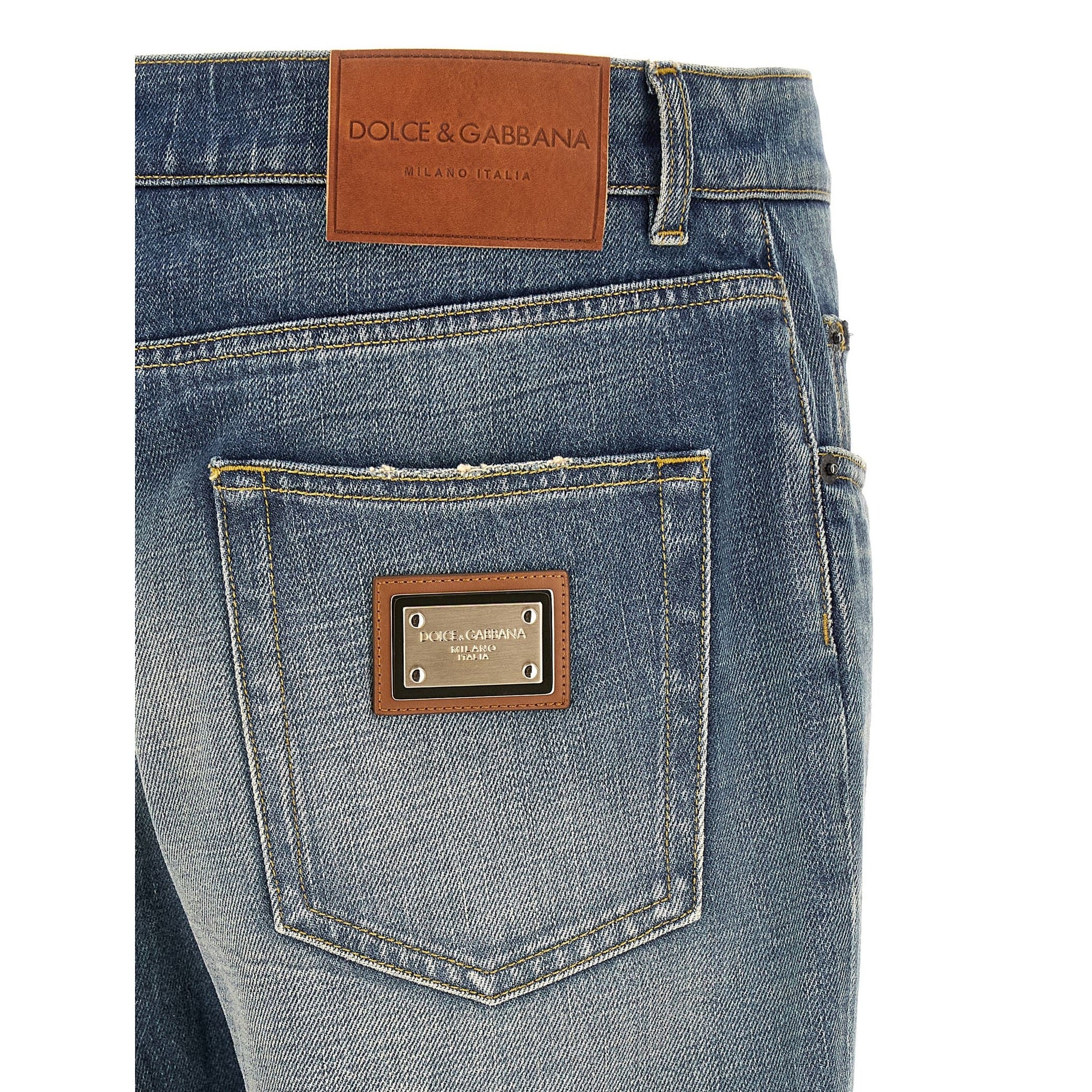 Blue Cotton Relaxed Fit Jeans