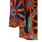 Multicolor Silk Short Dress