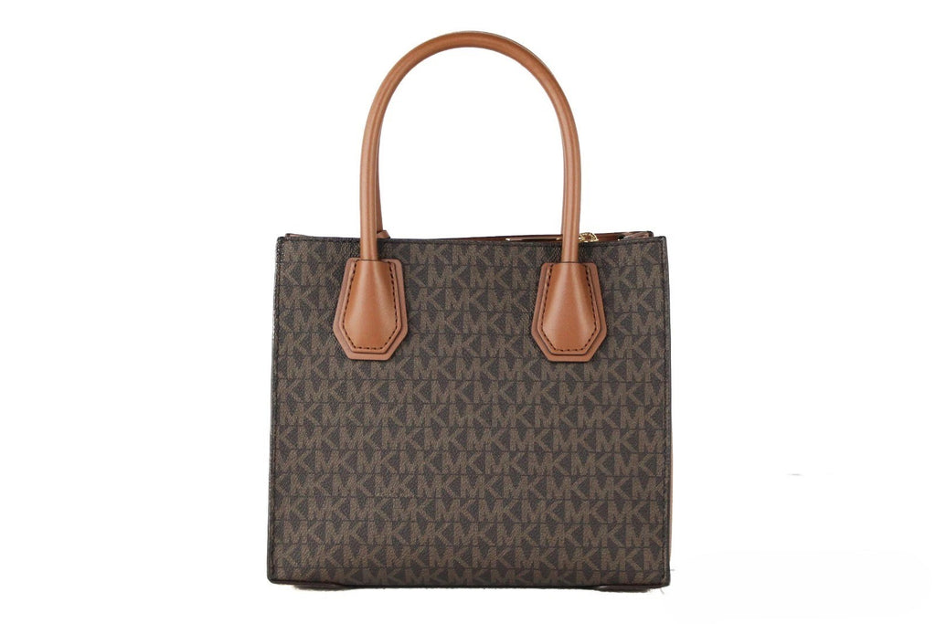 MICHAEL KORS Mercer 35S1GM9M2B Medium Logo And Leather Accordion Crossbody Bag In Brown