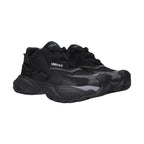 Black Fabric Chunky Sneakers