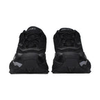 Black Fabric Chunky Sneakers